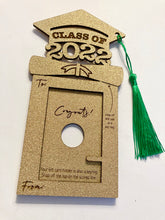 Load image into Gallery viewer, 2022 Graduation Gift Card holder/Christmas ornament file for laser cutting.