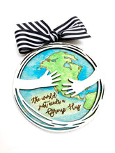 Load image into Gallery viewer, World Peace Christmas Ornament Digital Laser Files