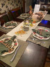 Load image into Gallery viewer, Thanksgiving plate word laser cut files adorned with pumpkins