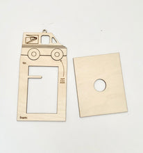 Load image into Gallery viewer, Postman, Mail Carrier, Postal worker, Mailman gift card holder/ornament svg file for laser
