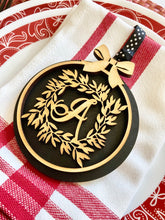 Load image into Gallery viewer, Customized Christmas Ornament Laser Cut File includes full alphabet