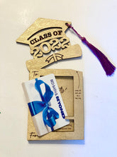 Load image into Gallery viewer, 2022 Graduation Gift Card holder/Christmas ornament file for laser cutting.