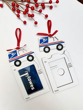Load image into Gallery viewer, Postman, Mail Carrier, Postal worker, Mailman gift card holder/ornament svg file for laser