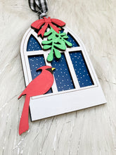 Load image into Gallery viewer, Red cardinal bird remembrance ornament laser cut file