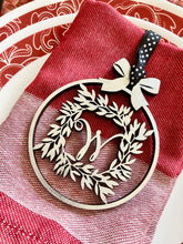 Load image into Gallery viewer, Customized Christmas Ornament Laser Cut File includes full alphabet