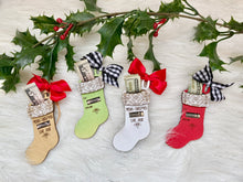 Load image into Gallery viewer, Christmas stocking gift money holder ornament laser file.