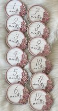 Load image into Gallery viewer, Baby Milestone Marker laser files with floral frame