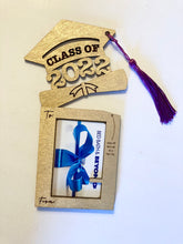 Load image into Gallery viewer, 2022 Graduation Gift Card holder/Christmas ornament file for laser cutting.