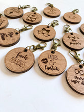 Load image into Gallery viewer, Keyring SVG files, Coffee related svg laser files, Glowforge tested