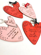 Load image into Gallery viewer, Galentine Keyring laser file. Digital Valentine files.