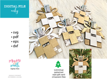 Load image into Gallery viewer, Christmas Ornament Money Gift Holder, Laser Money gift holder file