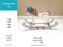 Load image into Gallery viewer, SVG Laser ready Unicorn nursery decor.
