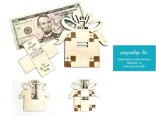 Load image into Gallery viewer, Christmas Ornament Money Gift Holder, Laser Money gift holder file