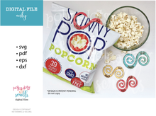 Load image into Gallery viewer, Snack clip svg laser file