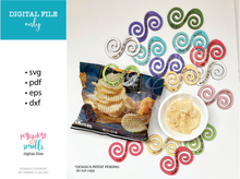 Load image into Gallery viewer, 15 Snack clip laser ready files with funny eating sayings.