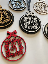 Load image into Gallery viewer, Personalized Family Initial Ornament Files for laser cutting
