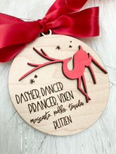 Load image into Gallery viewer, Reindeer Christmas Ornament digital file for laser machines.
