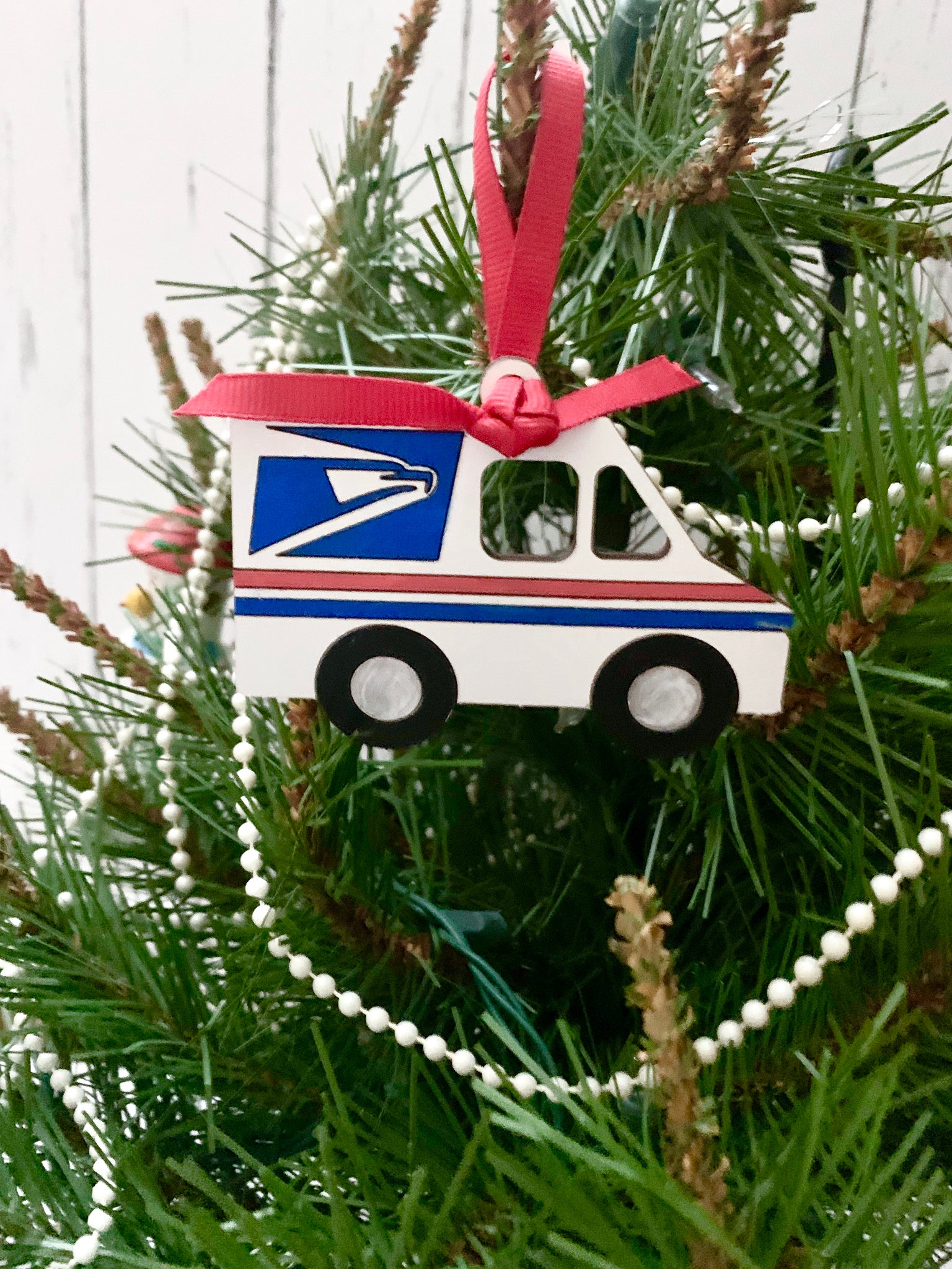 Delivering Christmas Mail Truck Greeting Cards - The Painted Pen